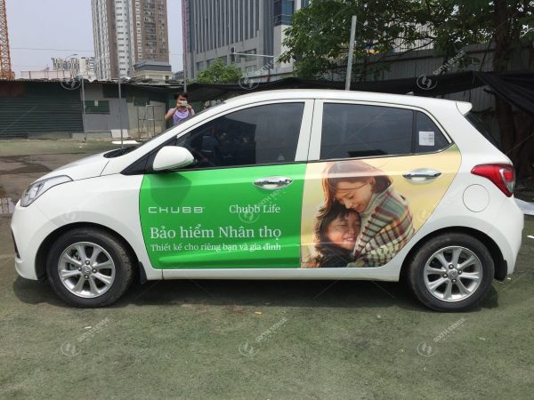 Bảo hiểm Nhân thọ Chubb life quảng cáo ô tô Grab tại Hà Nội – TPHCM