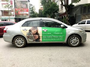 Quảng cáo trên xe hơi, xe ô tô cá nhân tại TP Đà Nẵng