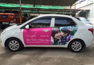 Quảng cáo trên xe hơi, xe ô tô cá nhân tại TP Hải Phòng