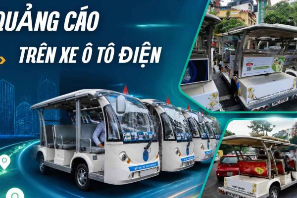 Quảng cáo trên xe ô tô điện giúp thương hiệu tăng độ phủ và tạo điểm chạm trực quan tại các khu vực đông người