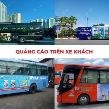 Quảng cáo trên xe khách giúp thương hiệu mở rộng độ phủ và tiếp cận khách hàng trên nhiều tuyến đường.