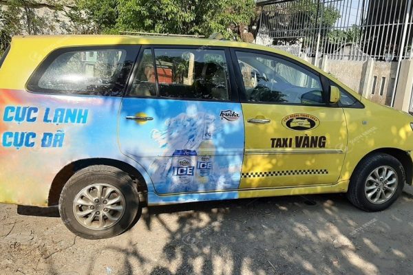 Quảng cáo taxi Vàng tại Huế chuyên nghiệp, hiệu quả