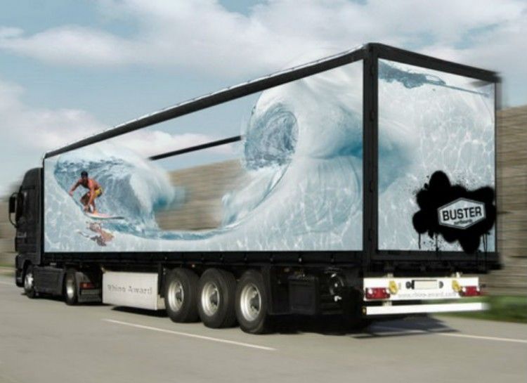 Những thiết kế quảng cáo xe tải 3D siêu ấn tượng