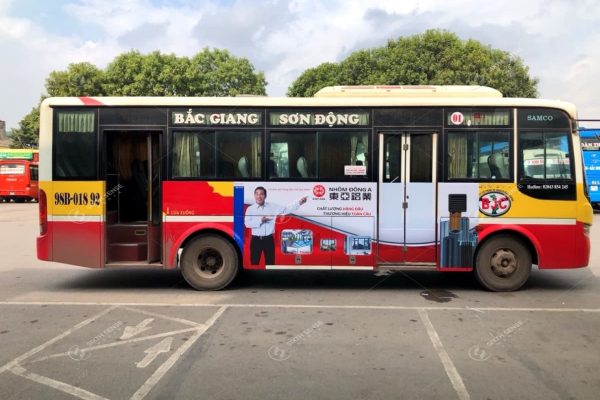 Quảng cáo xe buýt ở Bắc Giang hiệu quả, tiết kiệm
