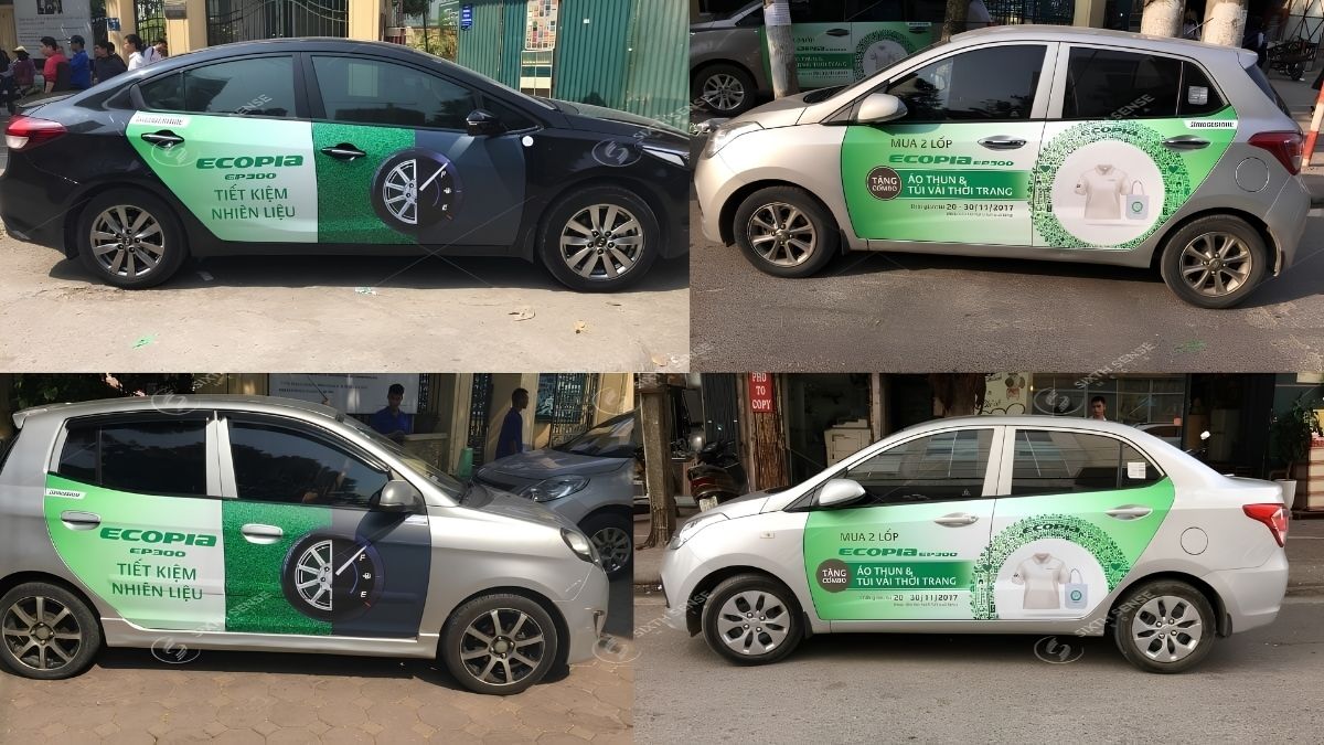 Dịch Vụ Quảng Cáo Trên Xe Ô Tô Cá Nhân, Xe Hơi, Grabcar, Becar 10 Bridgestone tăng nhận diện với chiến dịch quảng cáo trên 300 xe GrabCar. (Nguồn: Dự án SSM)