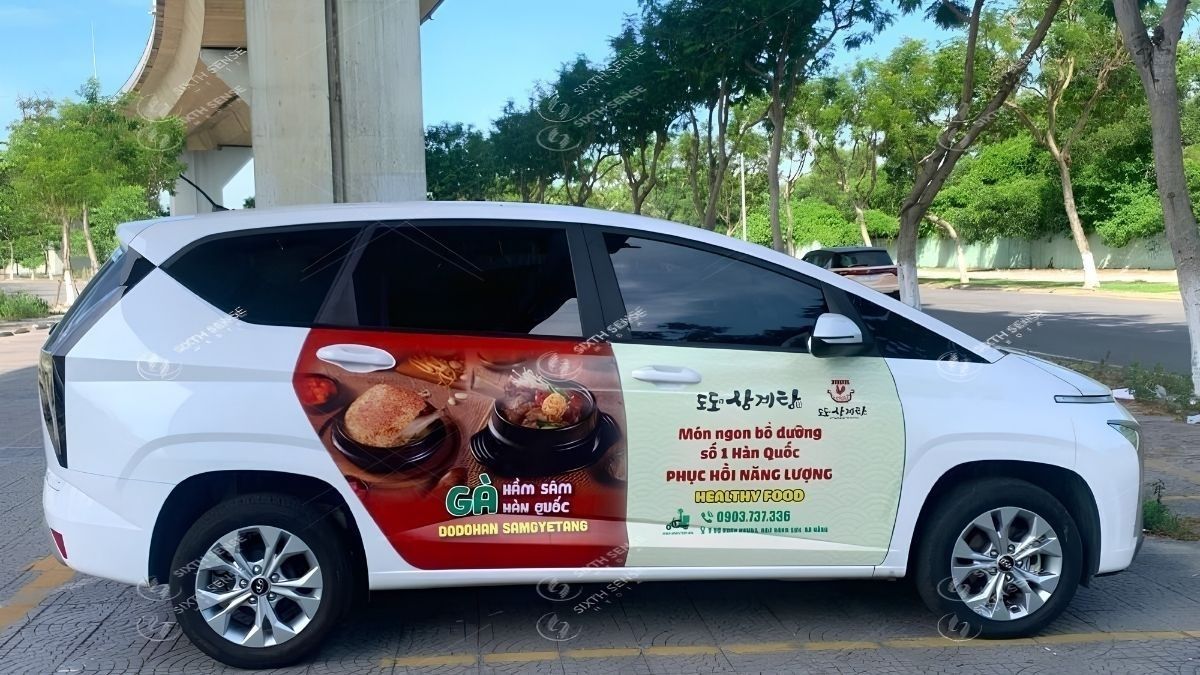 Dịch Vụ Quảng Cáo Trên Xe Ô Tô Cá Nhân, Xe Hơi, Grabcar, Becar 7 Giá quảng cáo ô tô cá nhân linh hoạt theo khu vực, số lượng xe và thời gian triển khai.