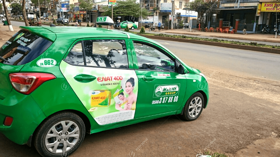 quảng cáo xe taxi ở Đắk Lắk