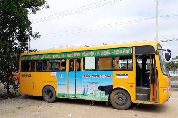 quảng cáo xe buýt ở Quảng Nam