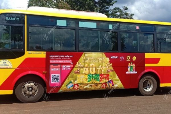 quảng cáo xe buýt ở Bình Phước