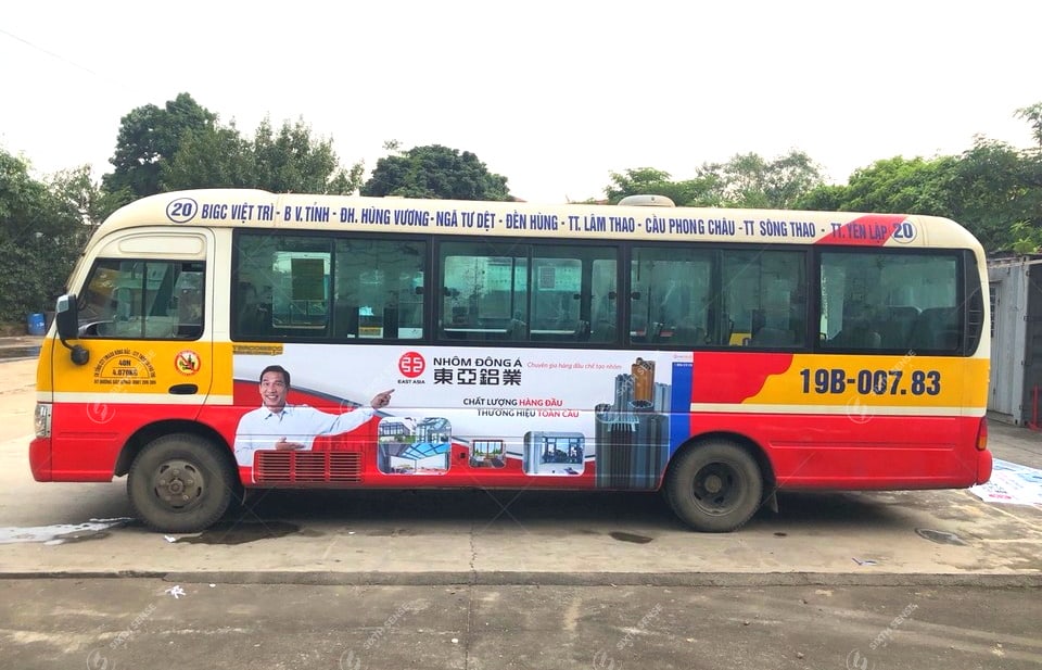quảng cáo xe bus Phú Thọ