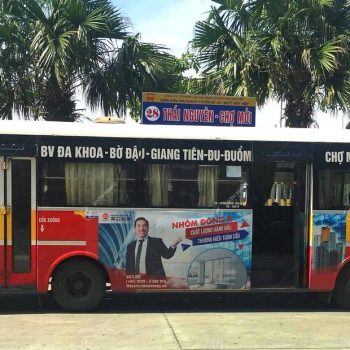 quảng cáo xe buýt ở Thái Nguyên