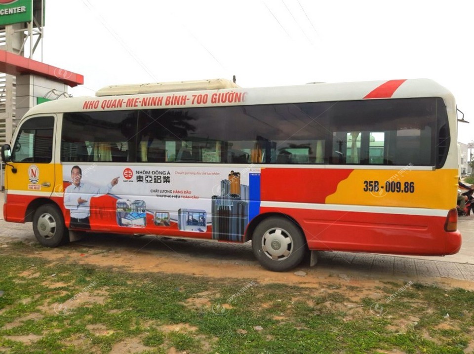 quảng cáo xe bus ninh bình