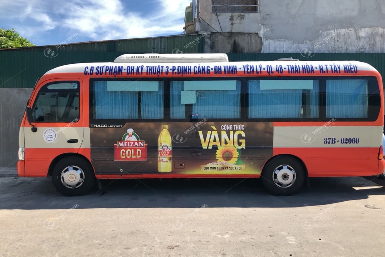 quảng cáo xe buýt ở nghệ an