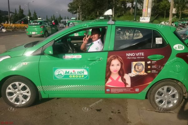 quảng cáo xe taxi Sơn La