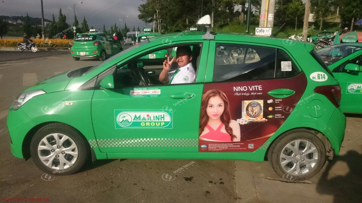 quảng cáo xe taxi Sơn La