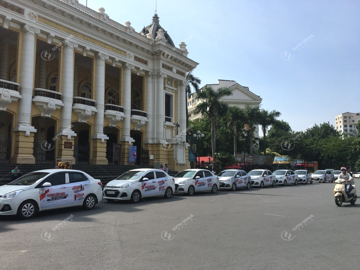 Dự án roadshow ô tô 4 chỗ của Bridgestone tại Hà Nội và TPHCM