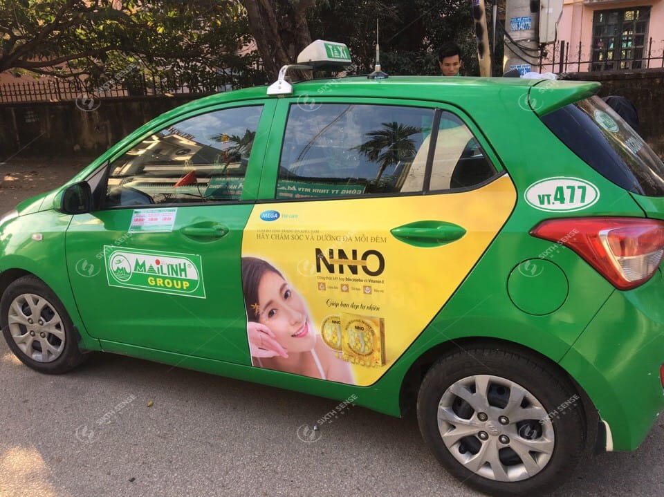 quảng cáo xe taxi ở lào cai