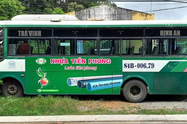 quảng cáo xe buýt ở trà vinh