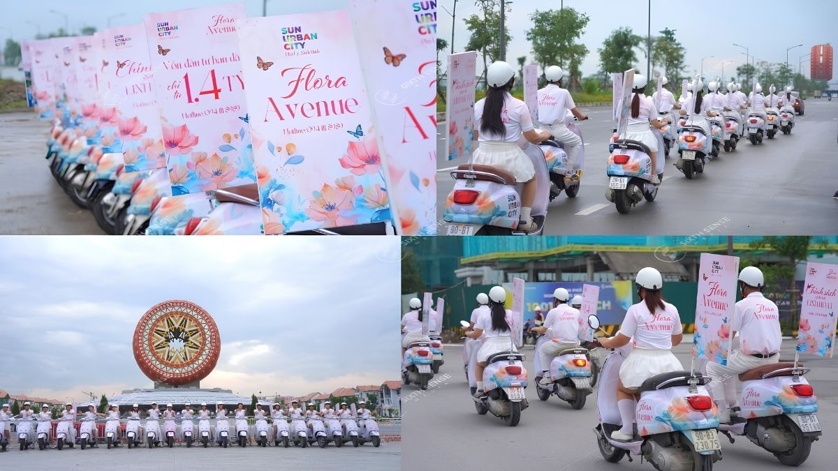 Roadshow Là Gì? Các Hình Thức & Quy Trình Tổ Chức Roadshow 2026 18 Roadshow Vespa của Sun Urban City giúp tăng nhận diện chương trình mở bán qua đoàn xe đồng bộ trên các tuyến đường trọng điểm
