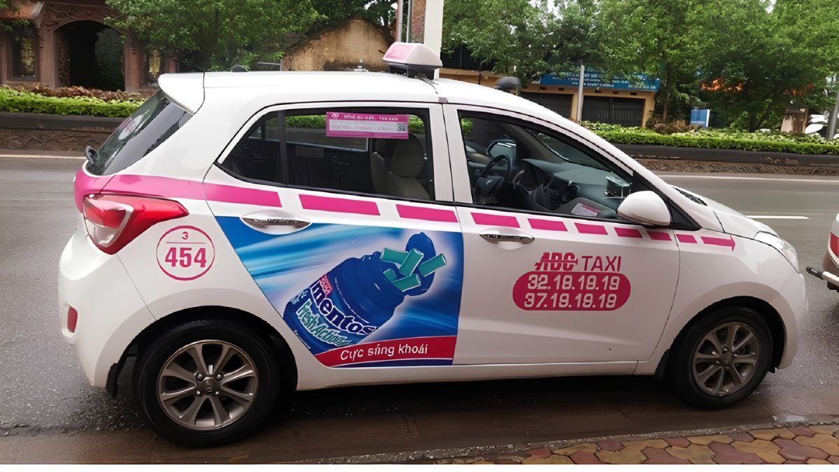 Taxi ABC phù hợp với chiến dịch muốn phân bổ quảng cáo trên nhiều hệ thống xe tại Hà Nội. (Nguồn: Dự án SSM)
